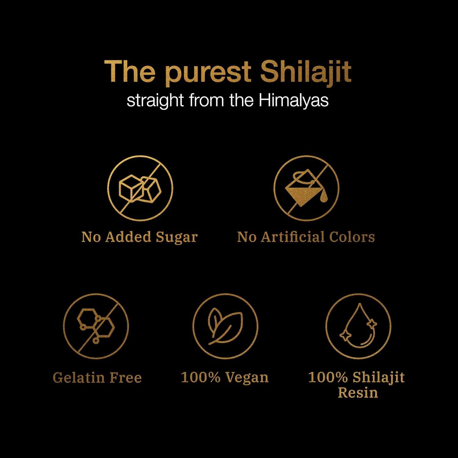 Be Bodywise Pure Himalayan Shilajit Gummies Gold - Lab Tested, No Added ...